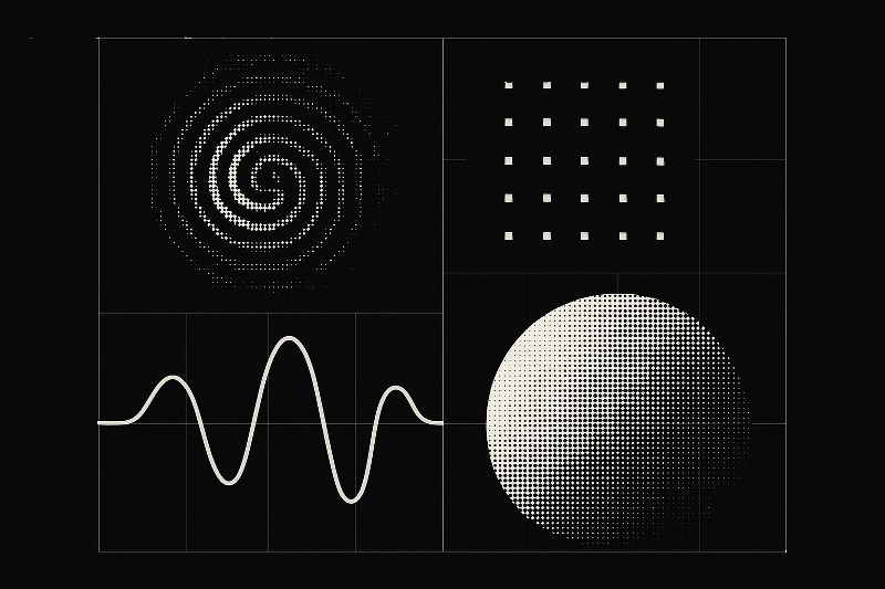 Illustration showing various accessibility features for audio content